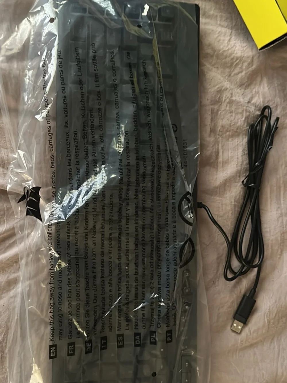 Corsair Black Keyboard with RGB Backlighting